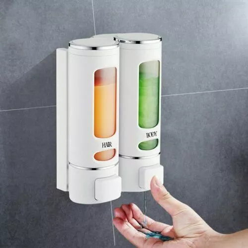 Distributore Di Sapone Montaggio A Muro Dispenser A Parete Singolo/Doppio 500 ml