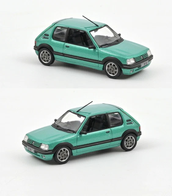 Norev Modellauto Peugeot 205 GTi Griffe 1990 grün metallic Modellauto 1:43 Norev