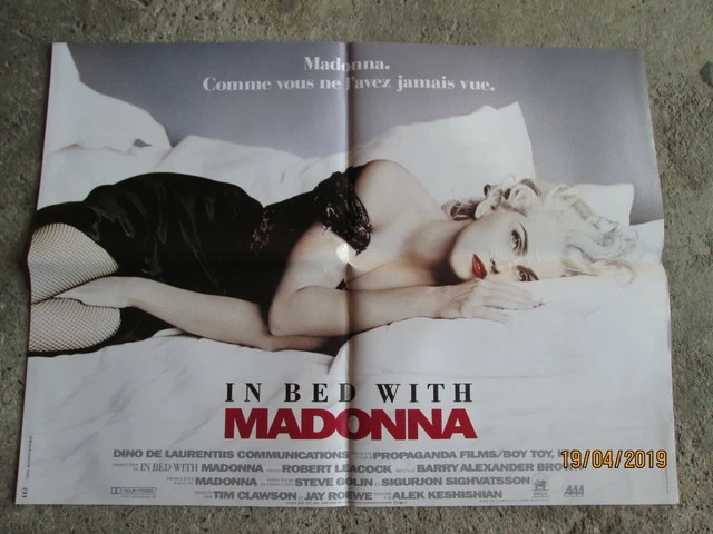 IN BED WITH MADONNA Affiche cinéma originale pliée f: 60/80 pliée année