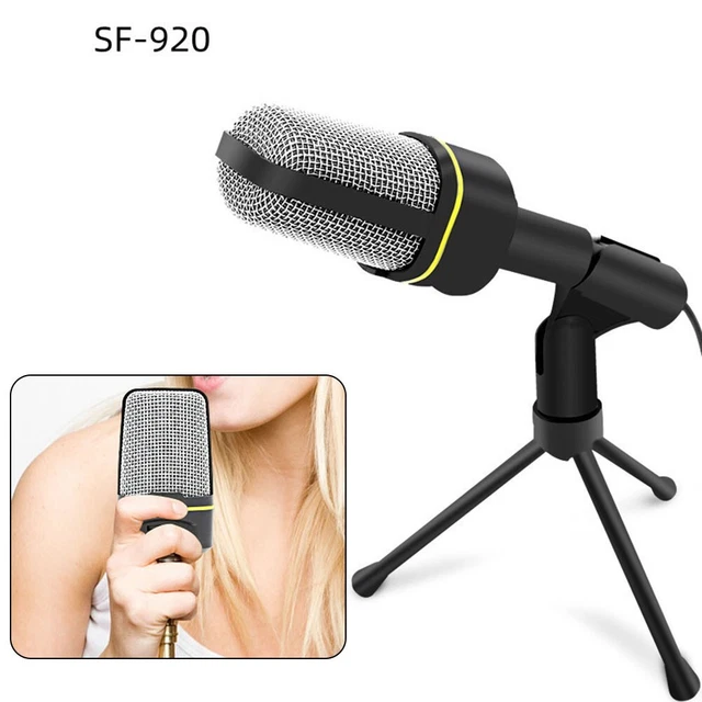 Micrófono de alta calidad SF-920 3 con trípode Plug & Play