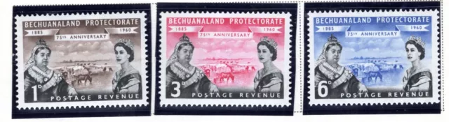 Bechuanaland Protectorate Stamp Scott #166-168, Set of 3, MLH, SCV$1.50