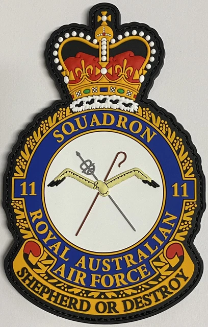 11 SQUADRON RAAF Crest *BRAND NEW* PVC Patch Australia Air Force $14.00 ...