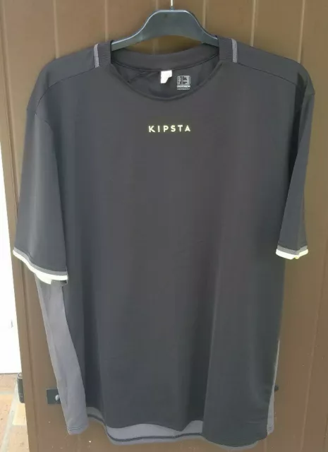 TEE SHIRT D CATHLON Kipsta Homme Taille XXL Couleur Noir