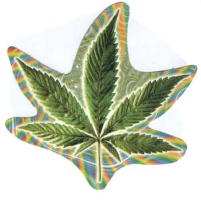 FUN - Coloured Cannabis - Aufkleber Sticker - Neu #250 - Funartikel