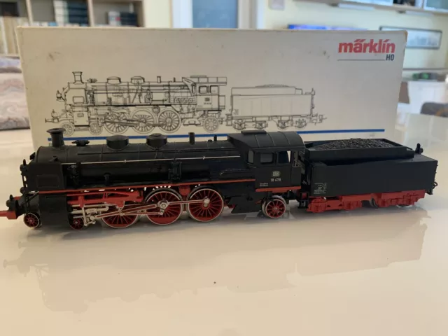 Marklin H0 3093 Locomotiva Vapore Br 18 478 Box Originale