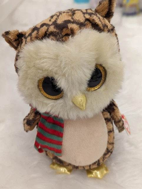 Ty Beanie Boo Collection | Wise The Owl | Christmas Sweater | Plush
