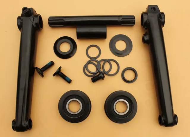 BMX CROMOLY CRANK set cromoly axle sealed bearings left or