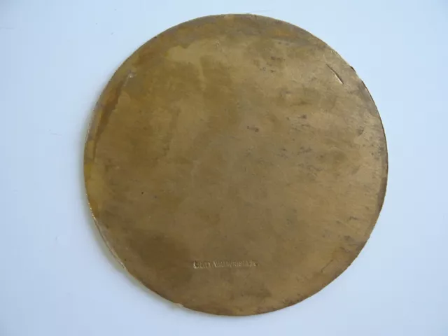 carton signé pour miroir soleil CHATY VALLAURIS diamètre 20 cm miroir sorcière
