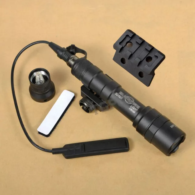 M300 M600 Scout Light M-Lok Offset Flashlight Rail Base Scope Mount Combo Set