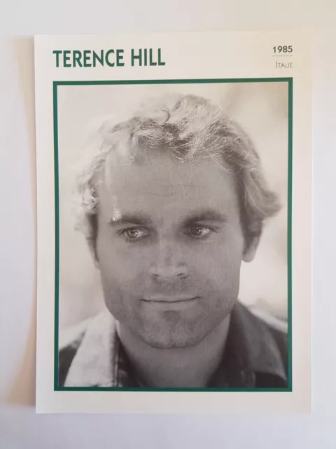 Terence Hill  - Carte Fiche Cinema Portrait De Star
