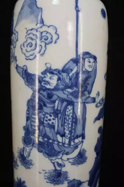 Chinese Blue&white Porcelain Handmade Exquisite Figure Story Pattern Vase ac3009 2