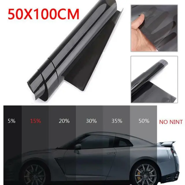50x100cm 15% VLT Auto Fenster Folie Tönungsfolie Sonnenschutz Sichtsschutzfolie