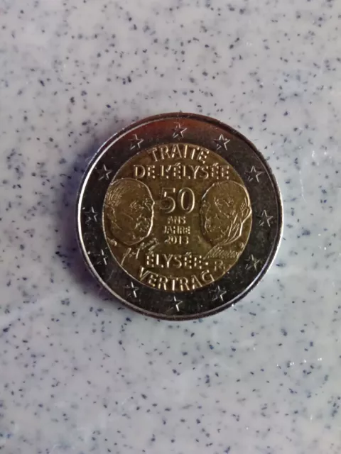 2 Euro Sonder Münze Deutschland 2013 -  "50 Jahre Elysee Vertrag"