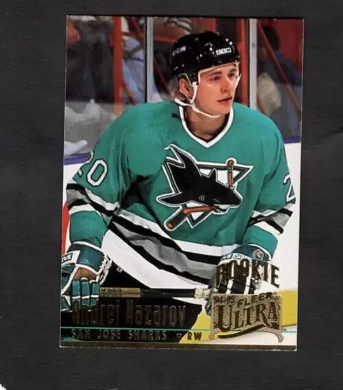 1995 Andrei Nazarov Fleer Ultra Hockey Rookie RC San Jose Sharks