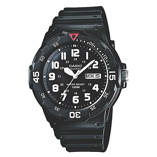 orologio da polso uomo donna nero bianco analogico sport sportivo casio MRW-200H