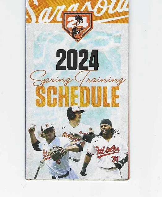 2024 BALTIMORE ORIOLES Spring Training Pocket Schedule!! 0.55 PicClick