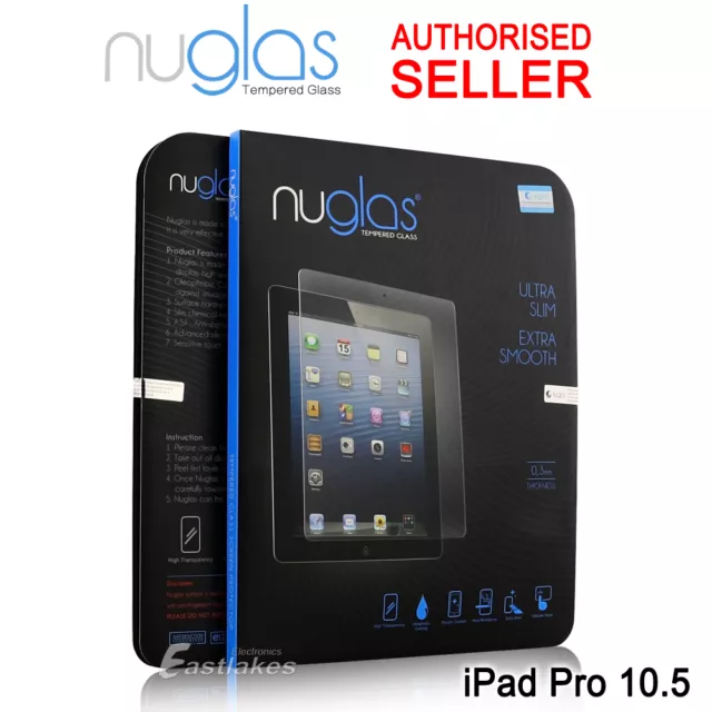 GENUINE NUGLAS Premium Tempered Glass Screen Protector For Apple iPad Pro 10.5"