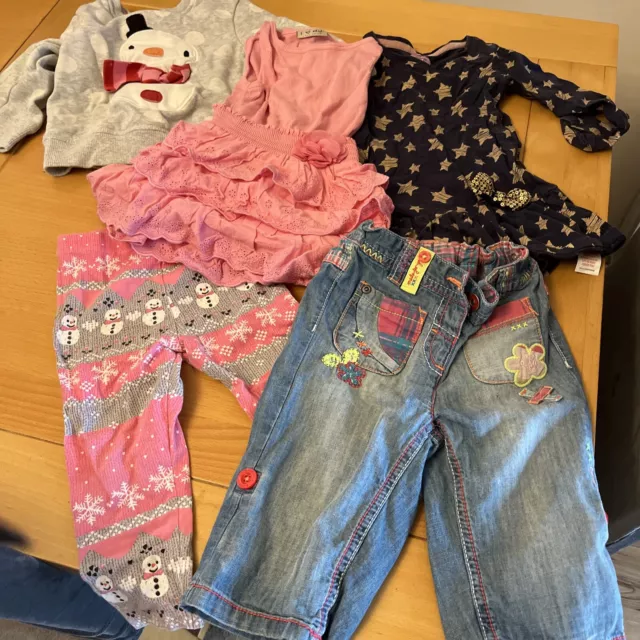 Job Lot Bulk Bundle Of Baby Girls Clothes Size 18-24 Months - 5 Items- Some Next