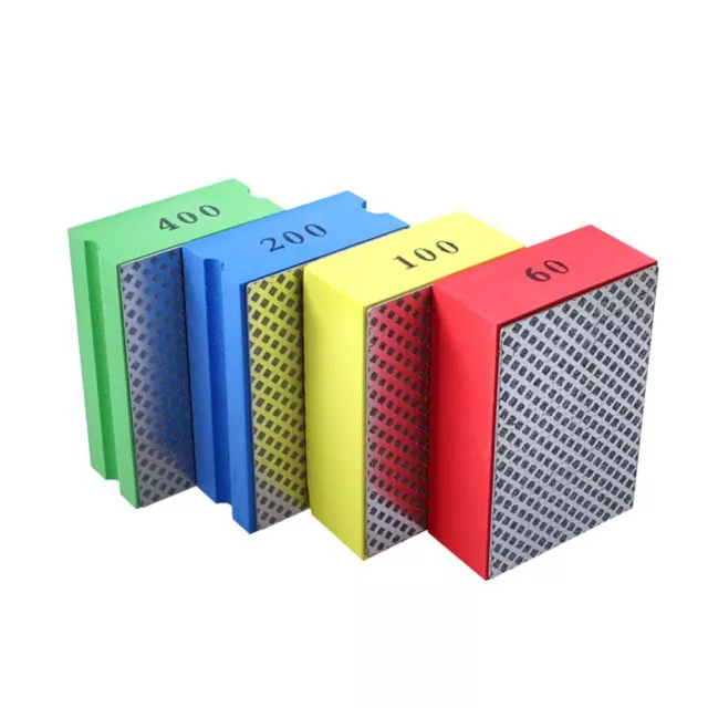 Grit Diamond Hand Pad Polishing Pads Grinding Block Tile Glass Abrasive