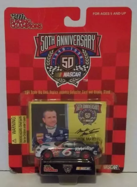 RACING CHAMPIONS MARK MARTIN #6 FORD TAURUS NASCAR 50TH DIECAST CAR 1998 rca