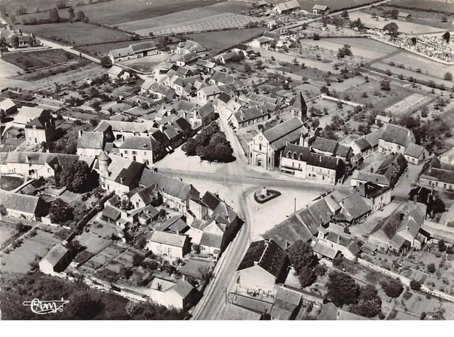 58 - n°151105 - chantenay-st-imbert - cpsm 15cm x 10.5cm - vue aérienne sur l