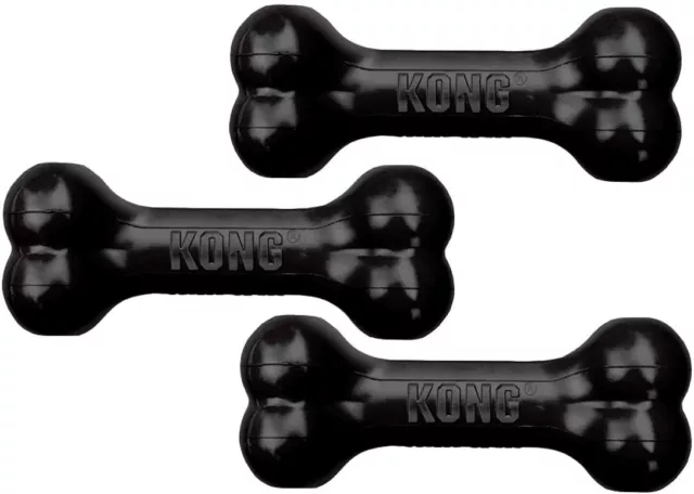 Kong¹extreme Goodie Bone, jouet ,os chien caoutchouc noir Medium ou large 1 un