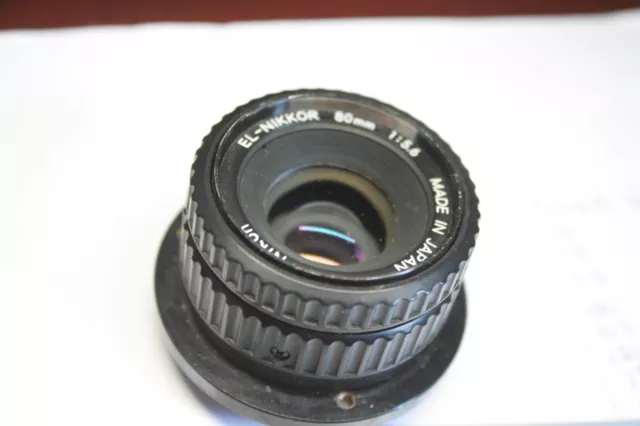 Nikon El nikkor 80mm f5.6 multicoated enlarging lens