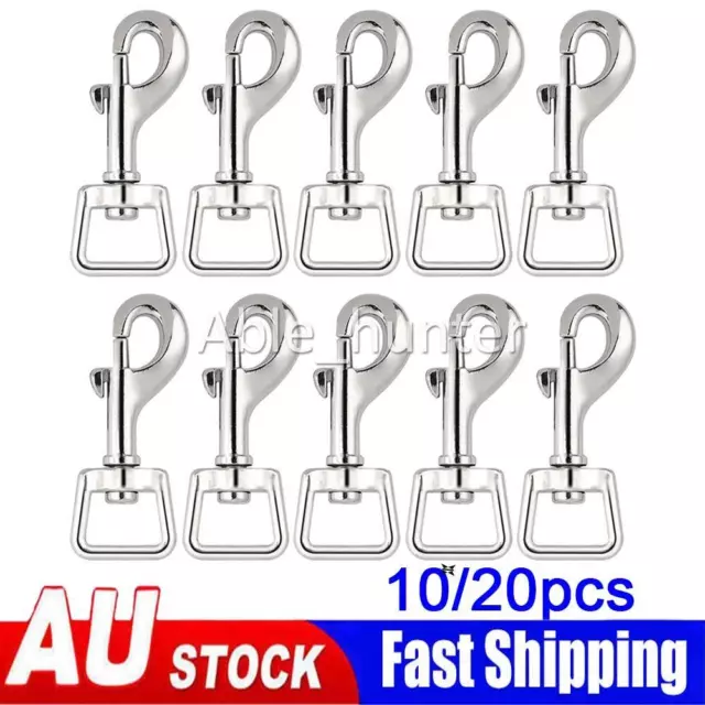 Alloy Swivel Trigger Clip Dog Pet Lead Leather Craft Snap Hook Strong Carabiner