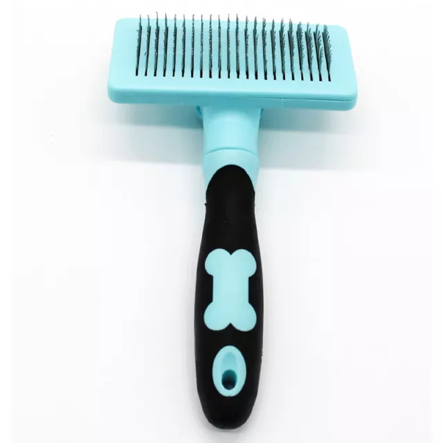 Self Cleaning Dog Cat Slicker Brush Grooming Tool Gently Removes Loose Undercoat