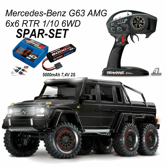 TRAXXAS TRX88096-4BLK TRX-6 Mercedes Benz G63 AMG Rtr 6WD +2S 5000 Lipo ...