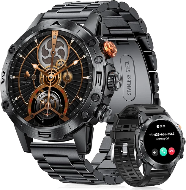 Hwagol Orologio Intelligente Militare Uomo | Chiamate Bluetooth E Schermo AMOLED Impermeabile - 4