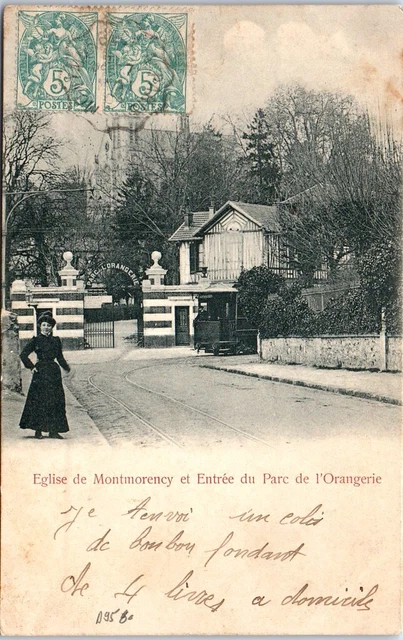 95 MONTMORENCY - l'eglise et parc de l'orangerie.