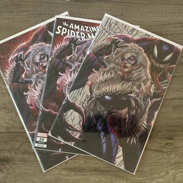 AMAZING SPIDERMAN 29 ARIEL DIAZ VIRGIN VARIANT SET NM VENOMIZED Foil Virgin