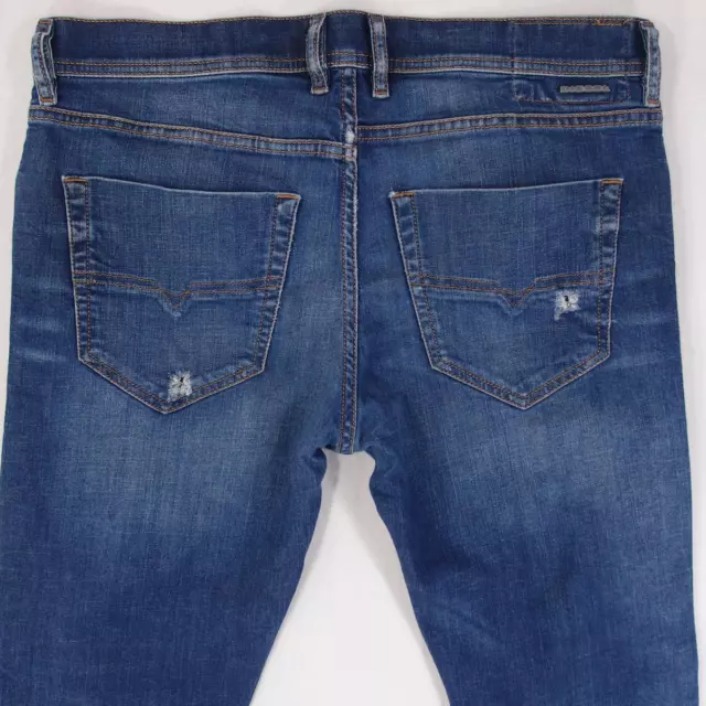 MENS DIESEL TEPPHAR 084TY Stretch Slim Straight Blue Jeans W34 L32 $37. ...