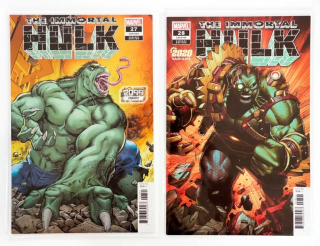 The Immortal Hulk #27B & #28B Lot (2018 Marvel) Al Ewing,Joe Bennett,Dale Keown