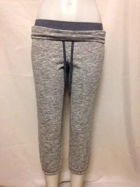 Calvin Klein Performance Women's Fleece-Lined Joggers Pants Gray Size XL