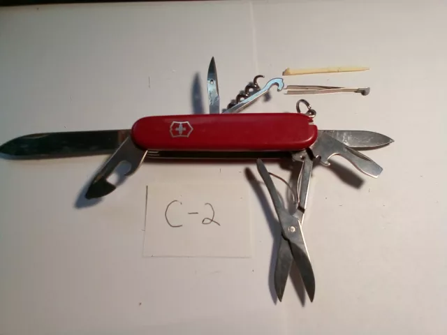 Swiss Army knife CLIMBER 14 function Good used condition C2