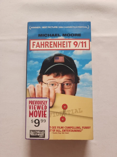 FAHRENHEIT 9/11 MICHAEL Moore VHS Tape, COMPLETE/TESTED SEE PHOTOS ...
