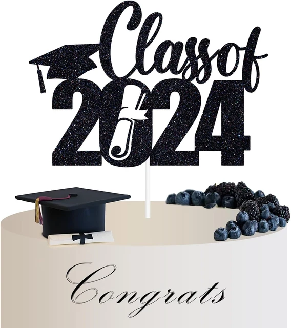 CLASS OF 2024 Cake Topper, Happpy Graduation, Congrats Grad, 2024