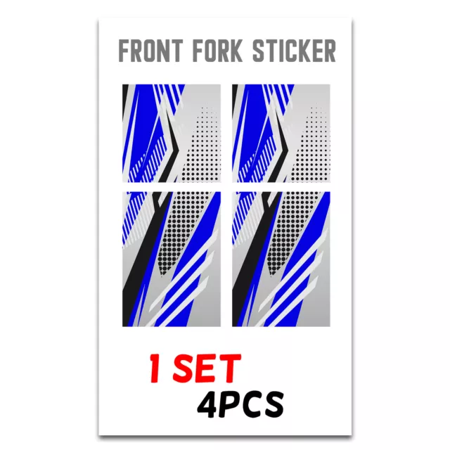 Blue Graphic Fork Wrap For Kawasaki KX450F KLX250 D-TRACKER KX450 3