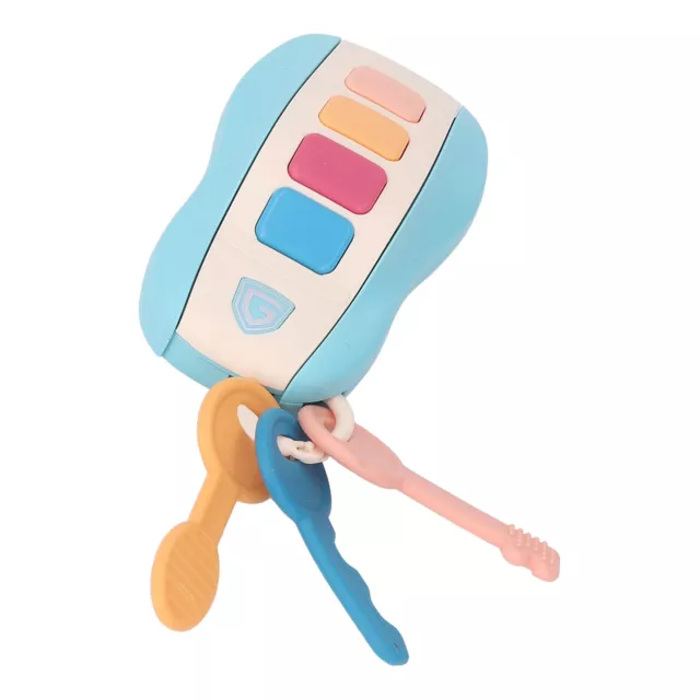 (Blue) Car Keys Toy Remote Control Car Key Toy Sound Development Fantasy