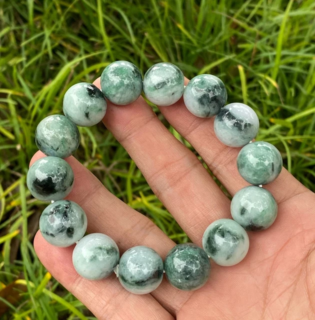 Natural “A” Jadeite Bracelets 天然A货翡翠手链  15.8 mm