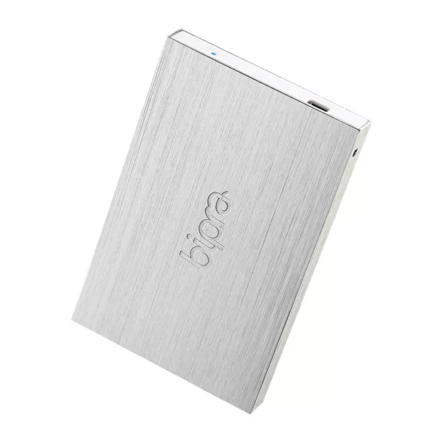 BIPRA 320GB 2.5 Portable External Hard Drive USB 2.0 - Silver