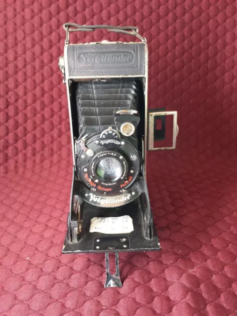 Voigtlander Bessa 6x9 Folding Vintage Camera Voigtar 6,3