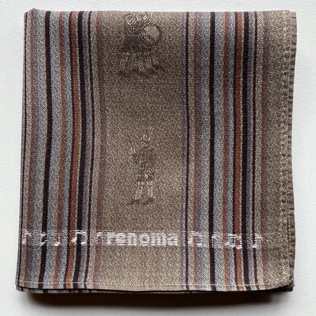 Handkerchief Vintage Men's Cotton Orchestra Striped Line Pocket Square 18"