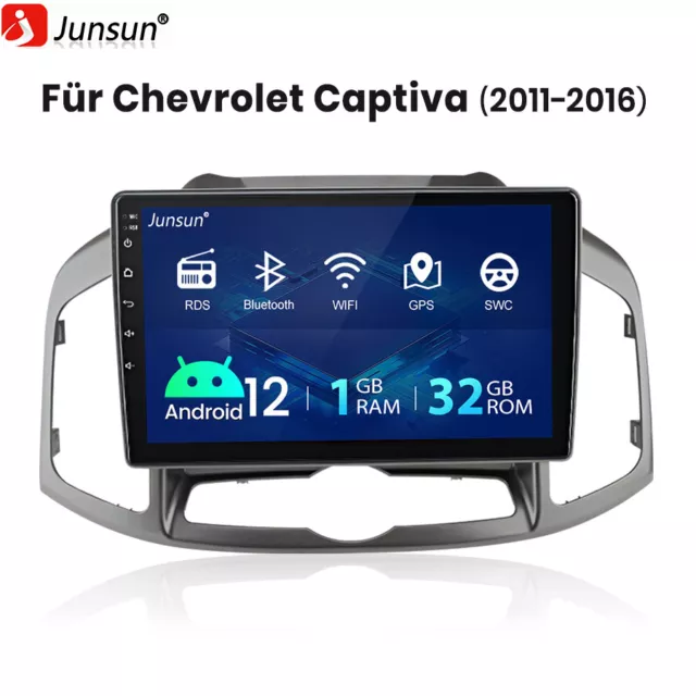 10.1" Android 12 DAB+ Autoradio SWC DAB GPS Navi Für Chevrolet Captiva 2011-2016