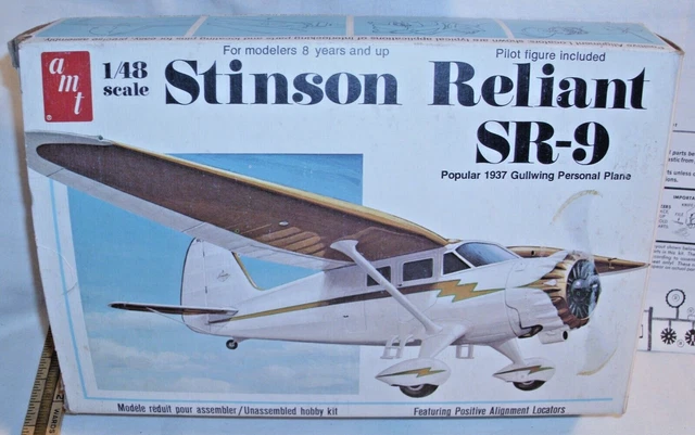 Amt Stinson Reliant Sr-9 Airplane Model Kit 1/48 T639