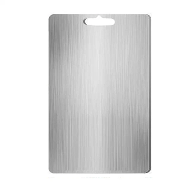 Planche à Découper Double Face En Acier Inoxydable 314 - Antibactérienne, Sans BPA, Ultra Durable Et Portable