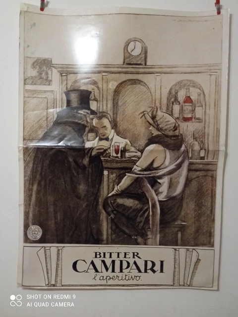 dudovich Campari 100x70 fotocromatica anni 50