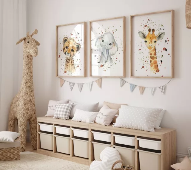 Wall Art Home Decor Carousel Animals Baby Girls Room Nursery